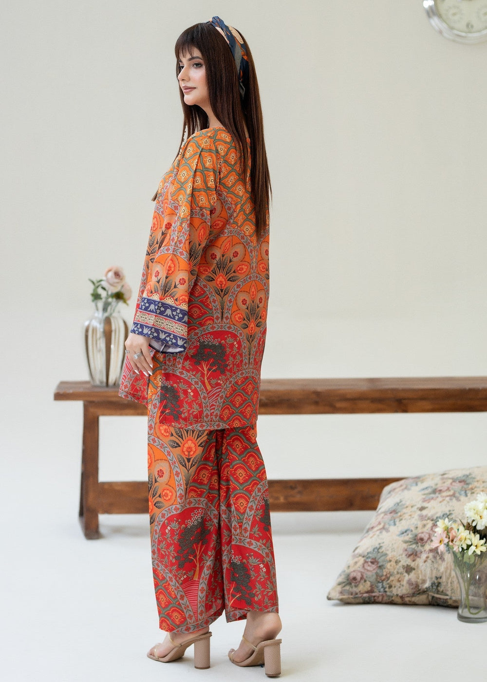 Co-ord set 2Pcs (orange) 003R