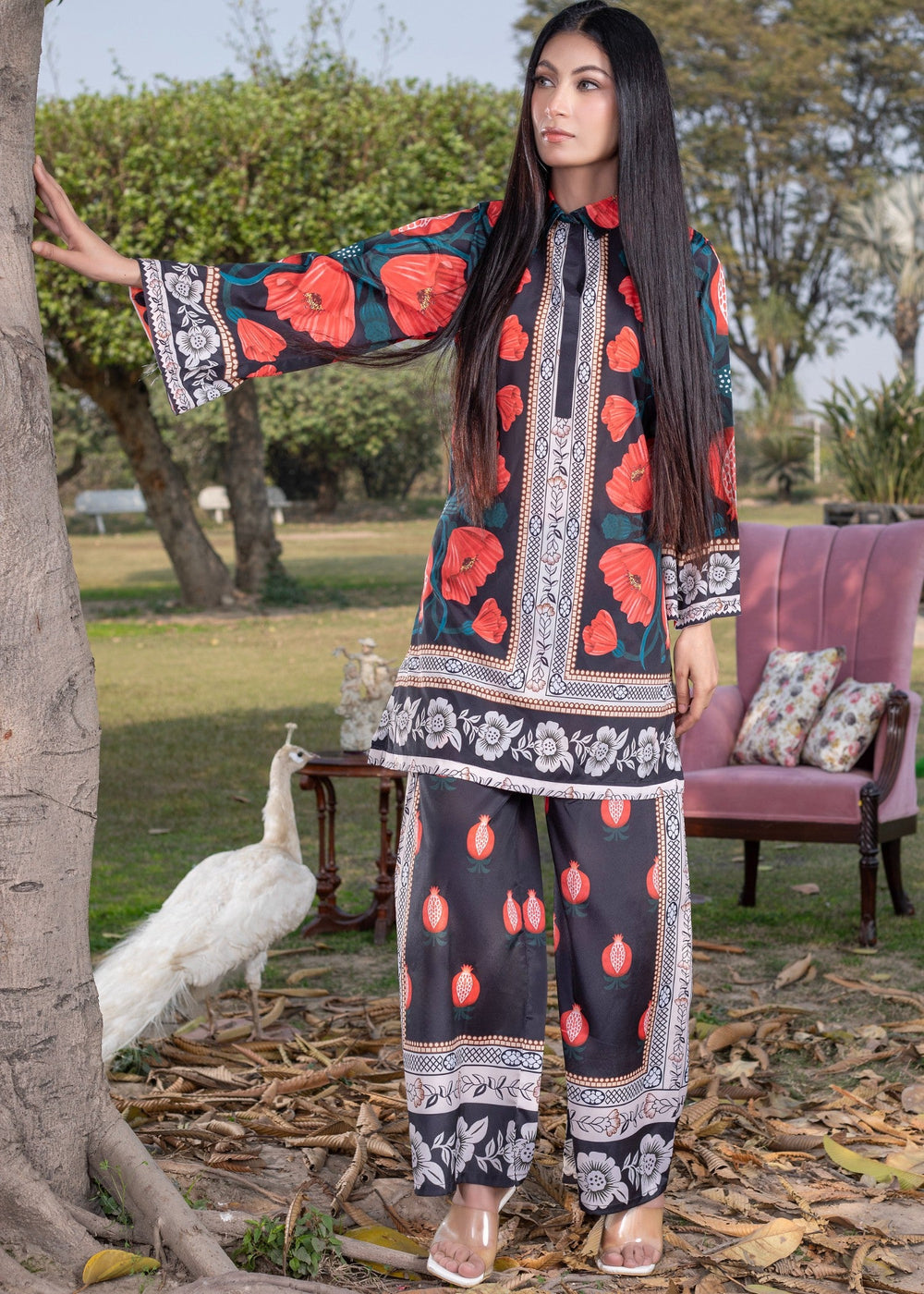 Co-ord set 2Pcs (Red) 008R