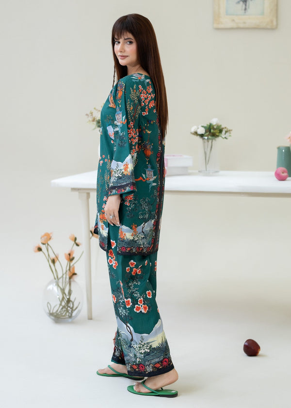 Co-ord set 2Pcs (Green) 009G