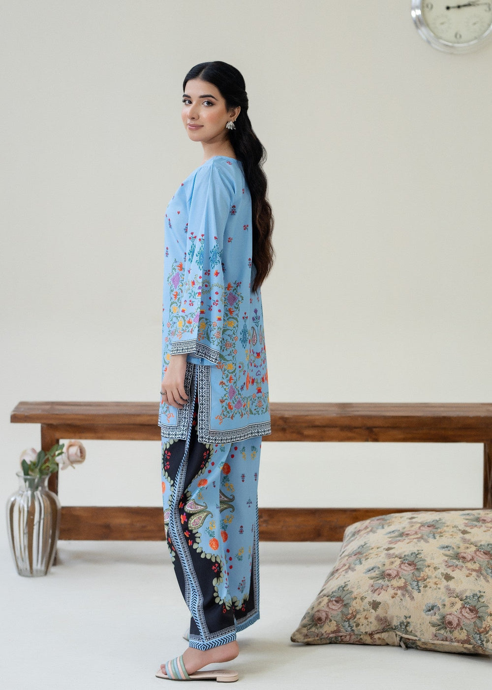 Co-ord set 2Pcs (Blue) 011B