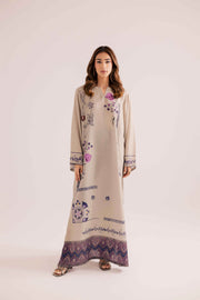 Printed kaftan stitched purple