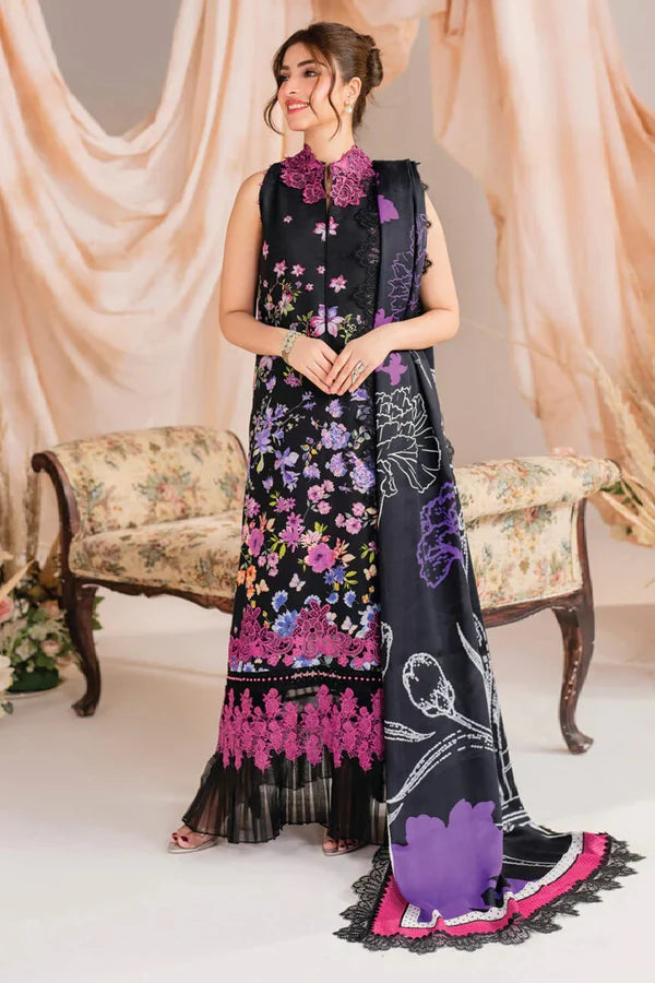 Luxury Lawn Embroidered Unstitched 3 Piece 013P