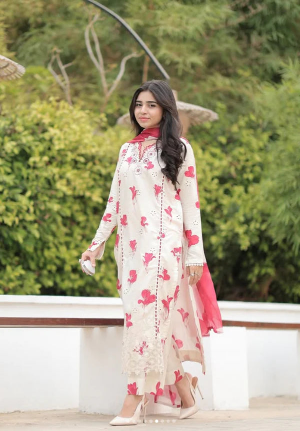 Premium Lawn Embroidered Collection Unstitched 008P