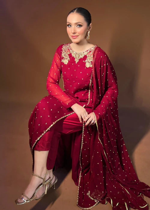 Stitched partywear/wedding dress - LadiesKurtasuae 